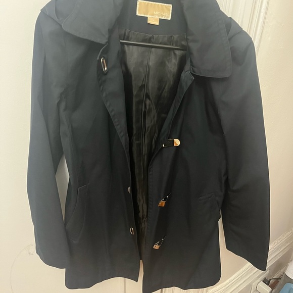 Women's Black Rain Jacket - Picture 3 of 4